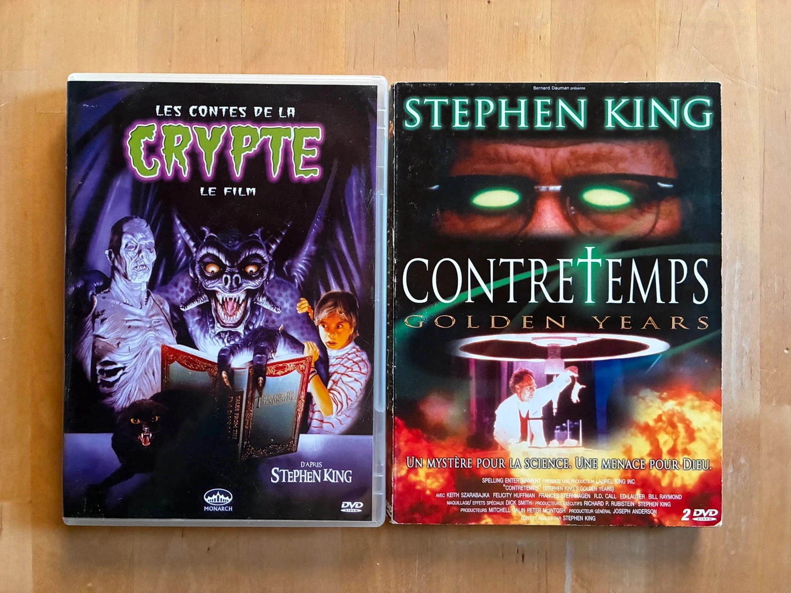Lot 2 DVD cultes Stephen King: Les contes de la crypte le film et Contretemps.